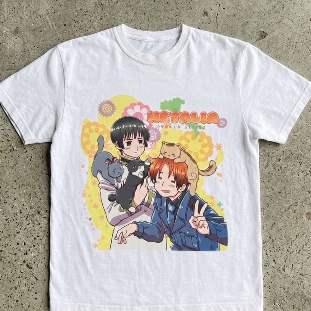 Hetalia: World Series North Italy & Japan Sublimation Girls T-Shirt